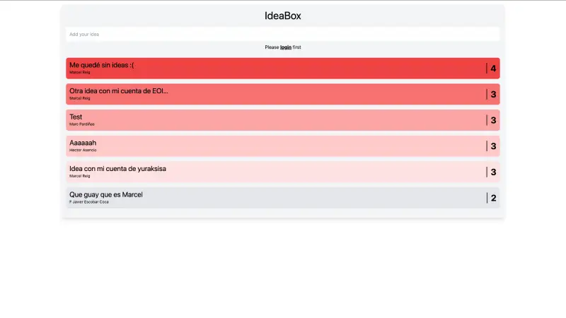 IdeaBox Vue App