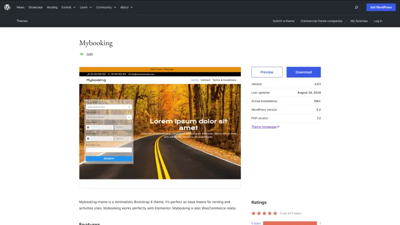 mybooking WP theme